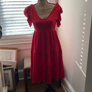 Max Studio summer tiered bottom short sleeve dress in excellent condition size s